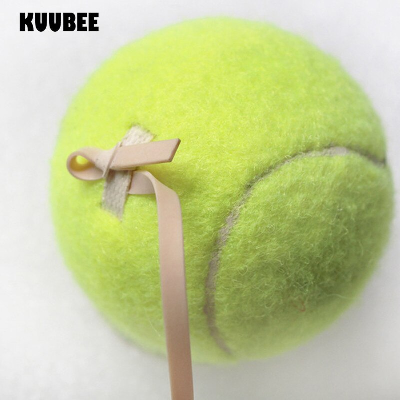 Pelota de tenis para principiantes Pelota de tenis duradera, entrenamiento individual con cuerda, Pelota de tenis para entrenamiento