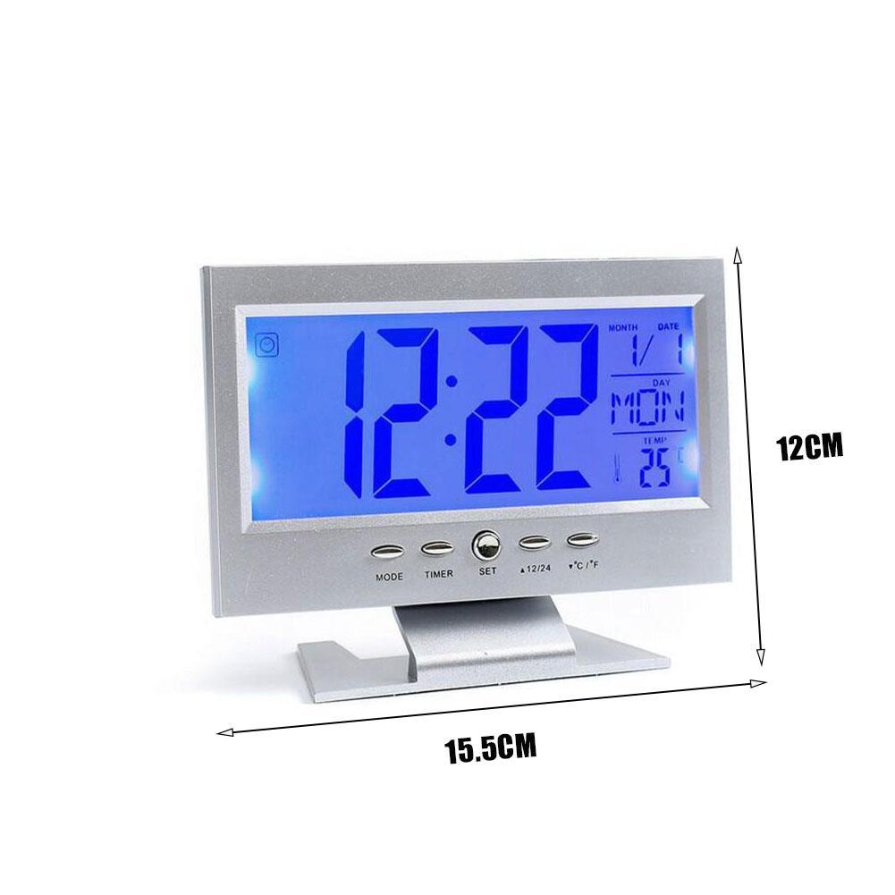 Intelligent Digital Clock Weather Station Display Alarm Calendar Clock Function Thermometer Temperature Humidity Meter