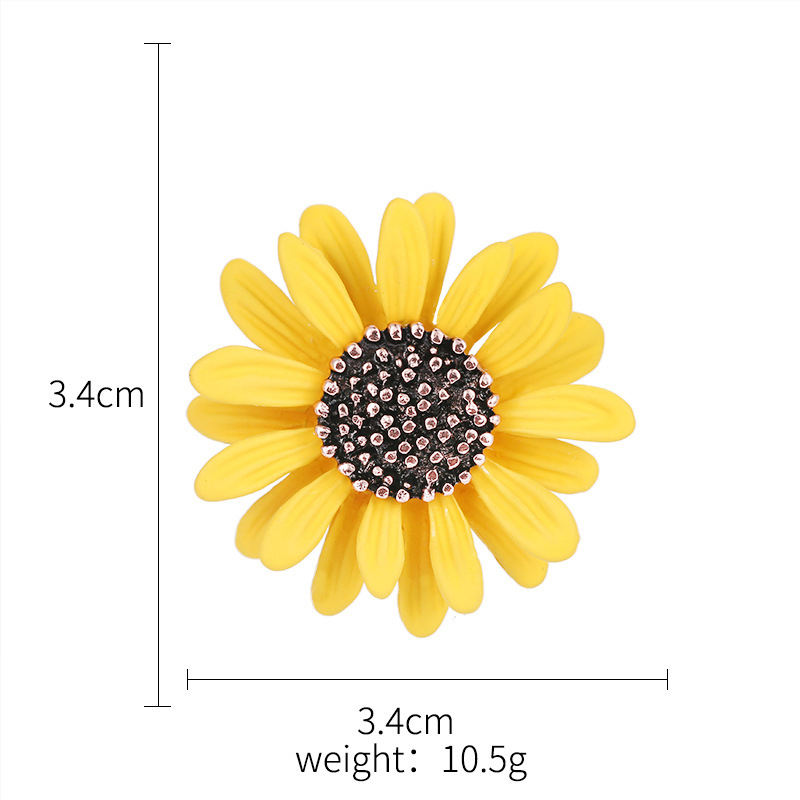 Fun Daisy Bee Broche Jas Meisje Insect Bloem Zonnebloem Strass Pin Accessoire Broches