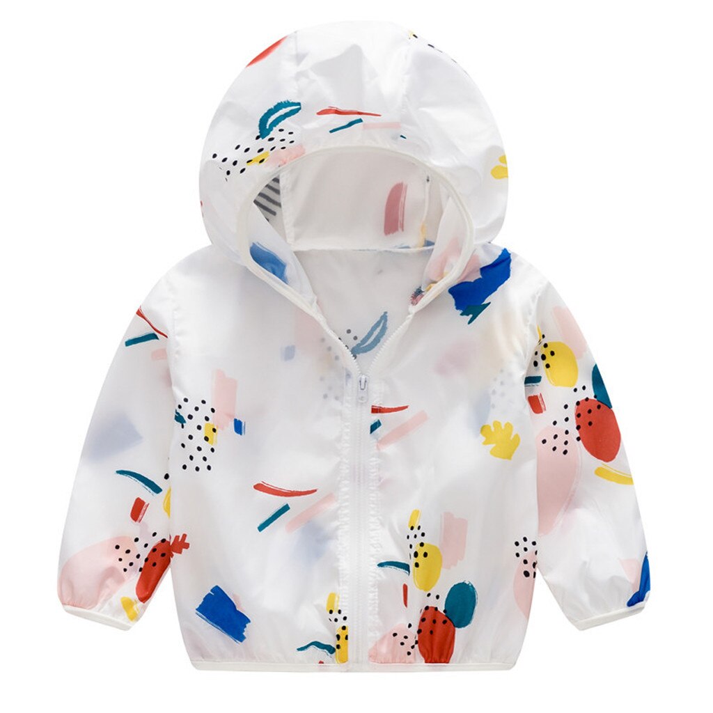 Baby Meisjes Hoodie Jas Winter Zonnebrandcrème print Jas Voor Meisjes Jas KidsOuterwear Jongens Jas Jas Kinderen ClothesL30829: YE / 100