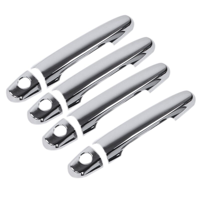 Chrome Exterior Door Handle Protector Cover + Bowl Cover for Toyota Hilux Vigo SR5 MK6 05-14