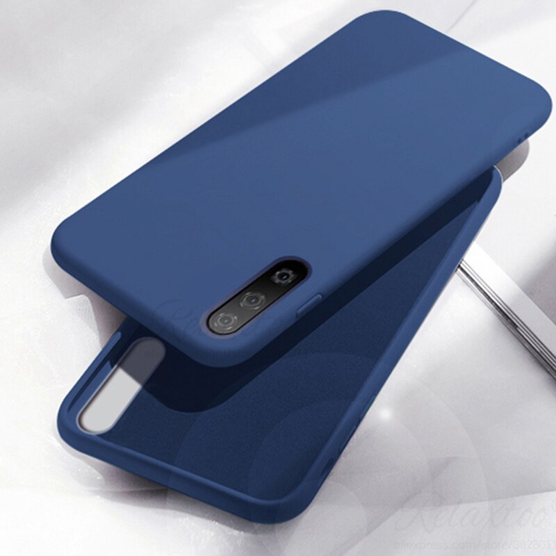 2019 Líquido suave Capa de Silicone para huawei honor 9x9 x caixa do telefone para huawei honor 9 x pro 9xpro cobertura tup couqe capa À Prova de Choque: For honor 9x pro / sapphire