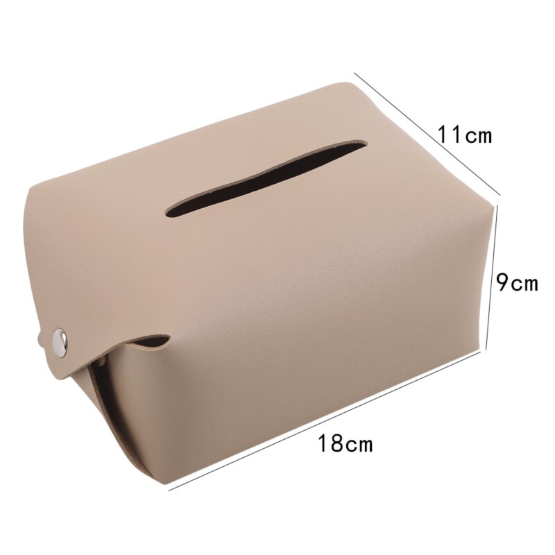 Lederen Tissue Box Holder Cover Servet Case Tafel Auto Room Office Elegante Pu Tissue Dozen