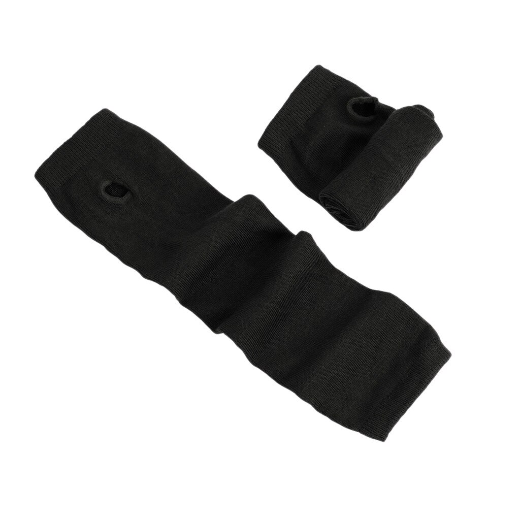 Calentadores de brazo de algodón para hombre y mujer, protección para brazos UV, mangas largas, sin dedos, 1 par