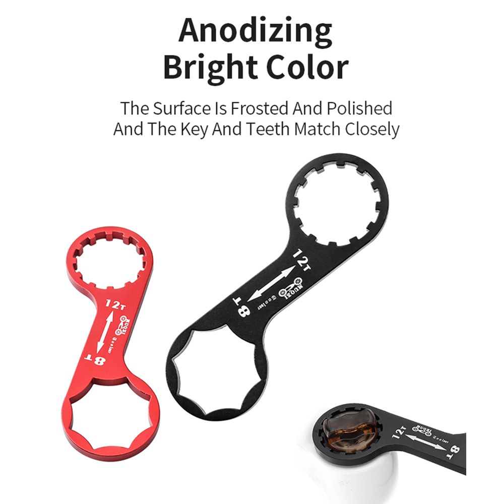 Accesorios Amortiguador Herramientas de desmontaje Llave Llave de reparación Herramienta de reparación de bicicletas Llave de instalación de extracción