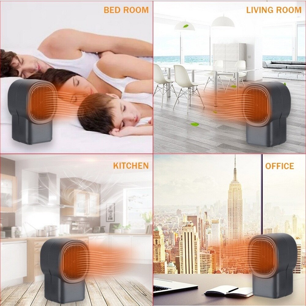 110-220V Mini Electric Air Heater Powerful Warm Blower Fast Heater Fan Stove Radiator Room Warmer for Home Office Warm Heater