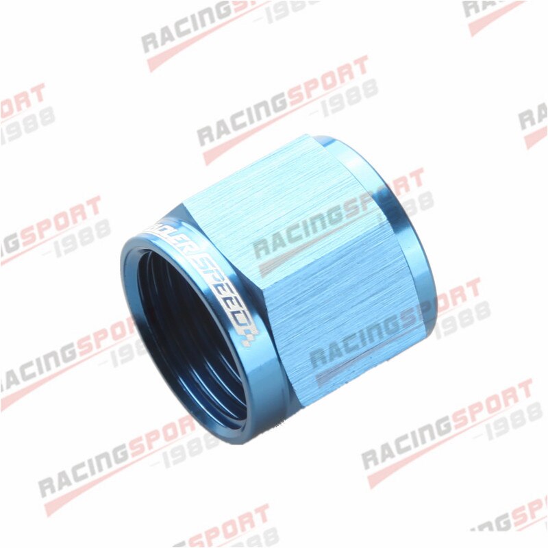 10AN Een-10 AN10 Flare Cap Caps Aluminium Fitting Adapter Blue