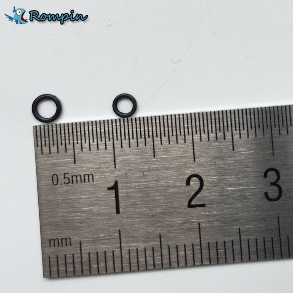 Rompin 100 stk karpe fiskerigge hurtig skift rund rig ringe fiskerigge o ringe 3.1mm & 3.7mm