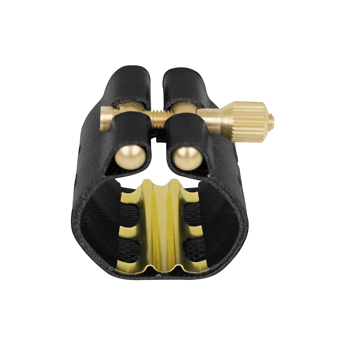 Klarinet Metalen Gesp Klem Clip Klarinet Mondstuk Leer met Dop Houtblazers Instrument Accessoires Gesp Klem