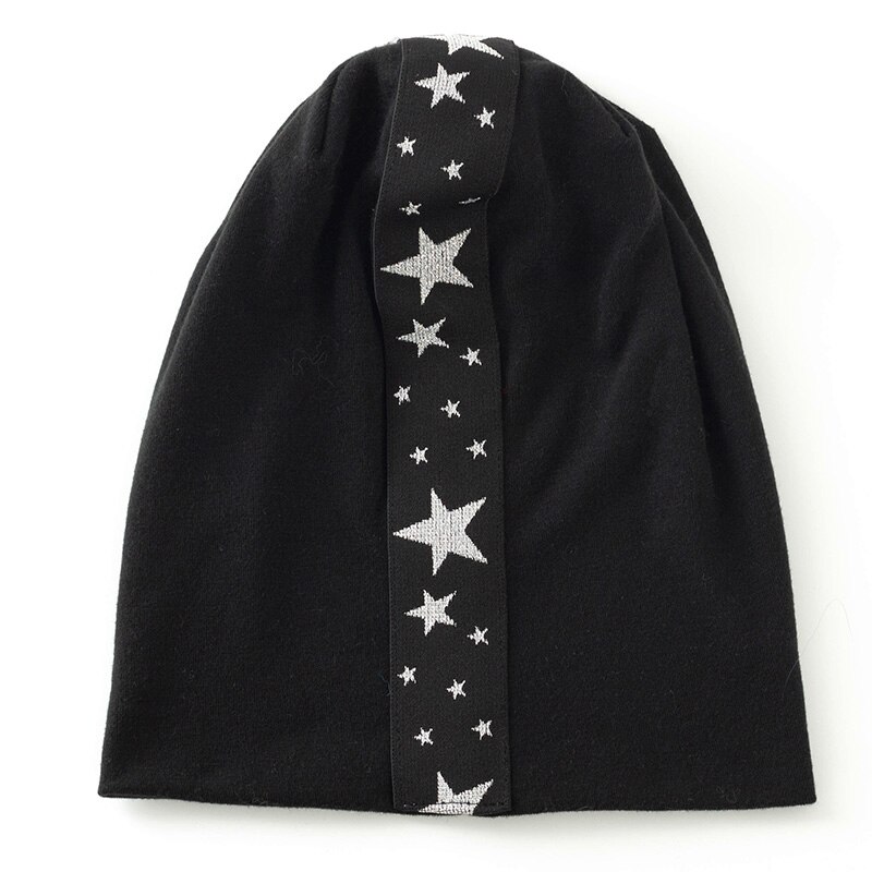 Pure Cashmere Hats for Women Winter Beanie Casual Warmer Comfortable Knitted Cap Patchwork Female Bonnets main image 0