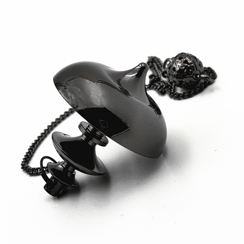 SongLong Healing Brass Metal Pendulums for Divination, High Energy Pendulo de Mesa Meditation Pendulum, Cone Pendulum