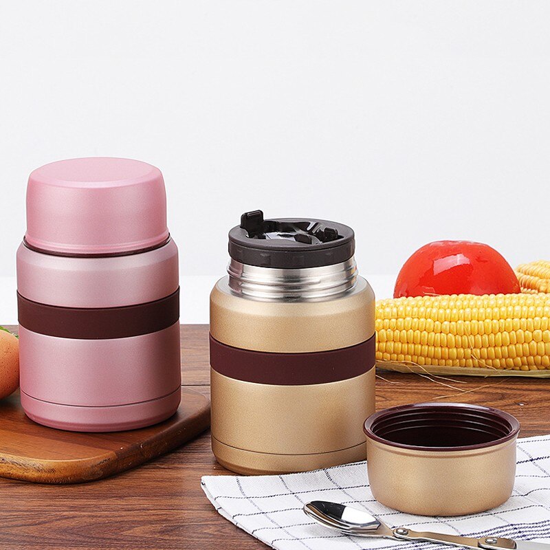 Upors 350 Ml Voedsel Thermos Met Zak 304 Roestvrij Stalen Dubbele Wand Vacuüm Soep Voedsel Thermosfles Lunchbox Voedsel container