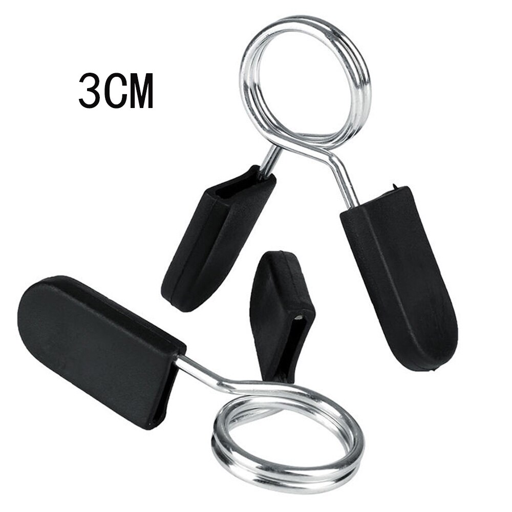 2 st skivstång gym styrkelyftstång hantel fjäder spänne lås klämma fjäder krage clips 28mm/30mm/50mm fitness tillbehör: 30mm