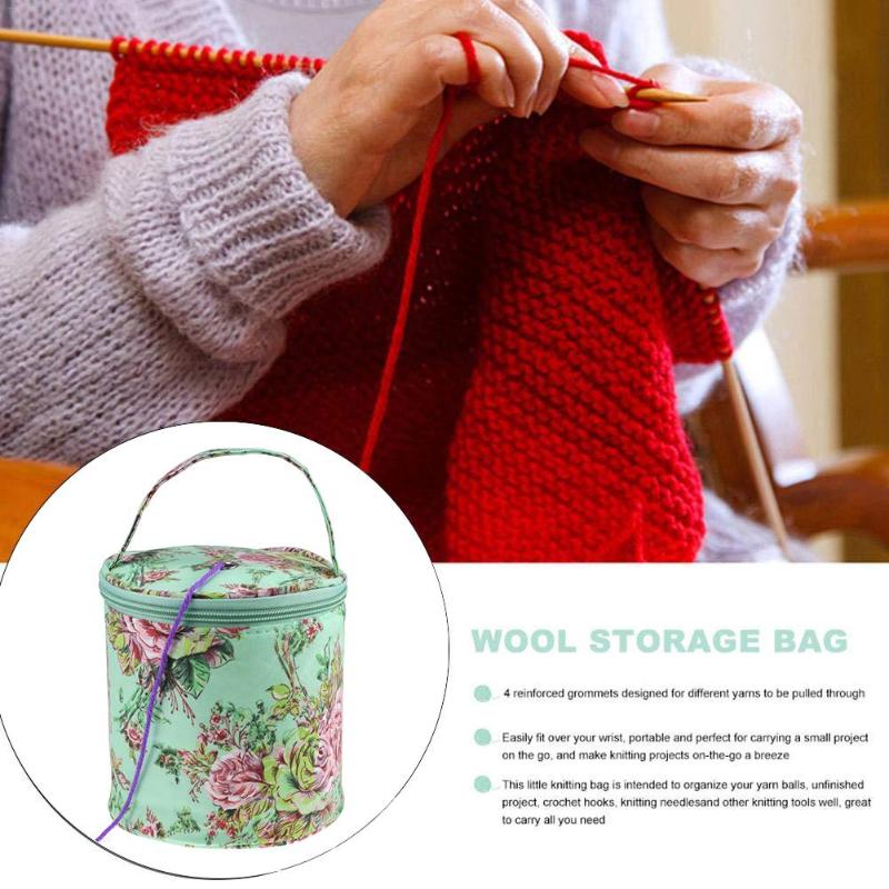 betroffen Wolle Garn Tasche Häkeln NäHenne Nadel Lagerung Organizer (S Eimer) DIY Handwerk Organizer Für Gewinde Lagerung