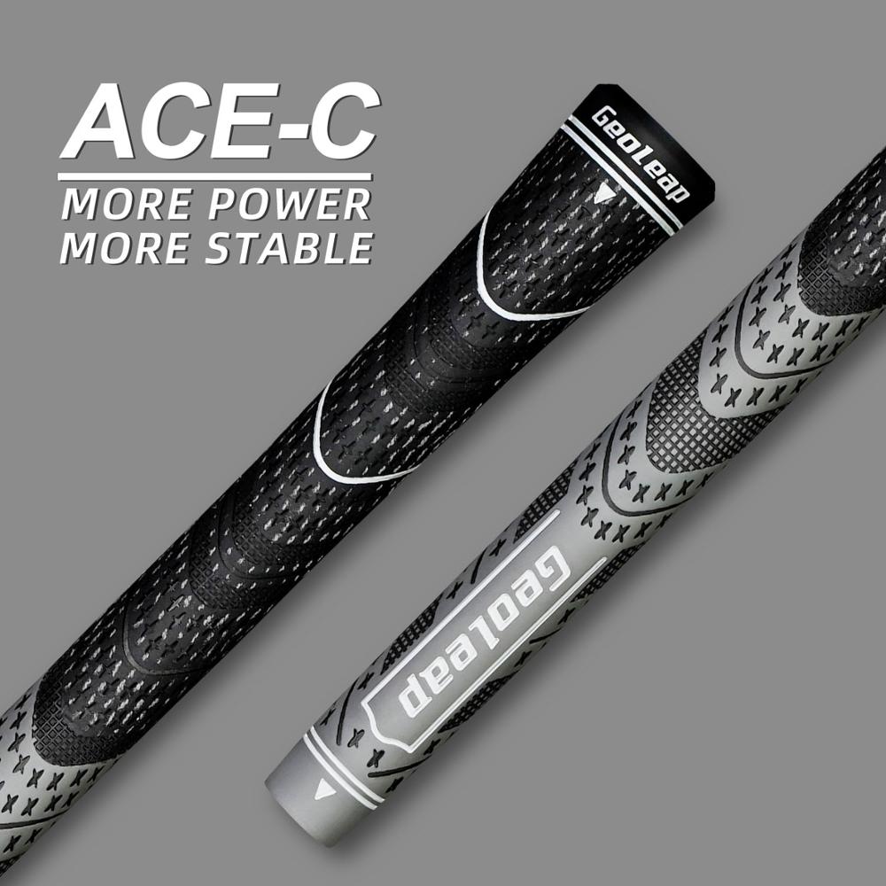 Geoleap ACE-C Golf Grips 10 Stks/partij, Hybride Golf Club Grips, Multi Samengestelde, Standaard, 10 Kleuren Optioneel,