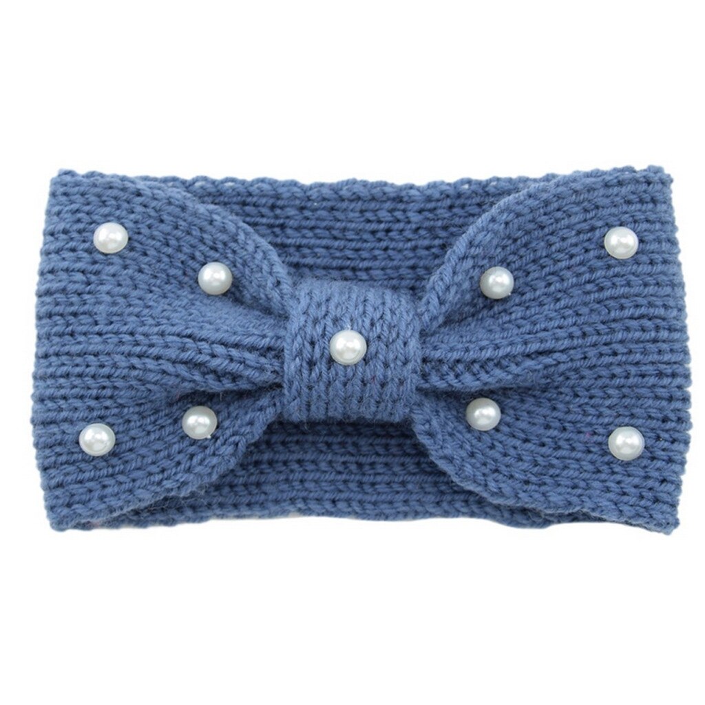 16 Style Headband Hair Band Elastic Head Wrap Sweatband Running Sport Fit Yoga Winter Gym Cycling Tennis Ear Cover: C