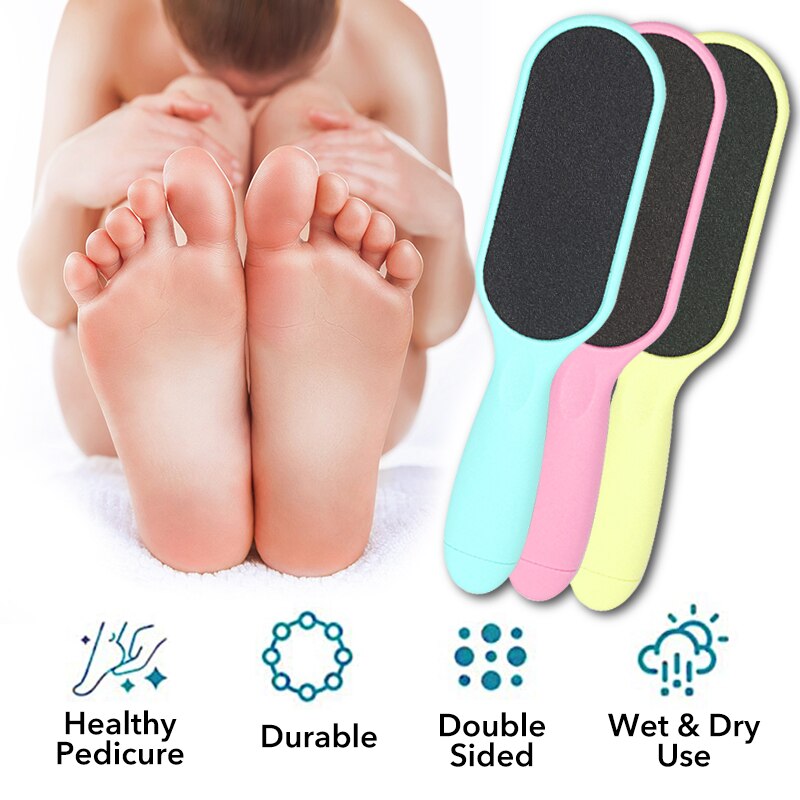 Removedor de calos para pedicure, profissional para limpeza da cutícula do pé, dupla face, removedor de calos