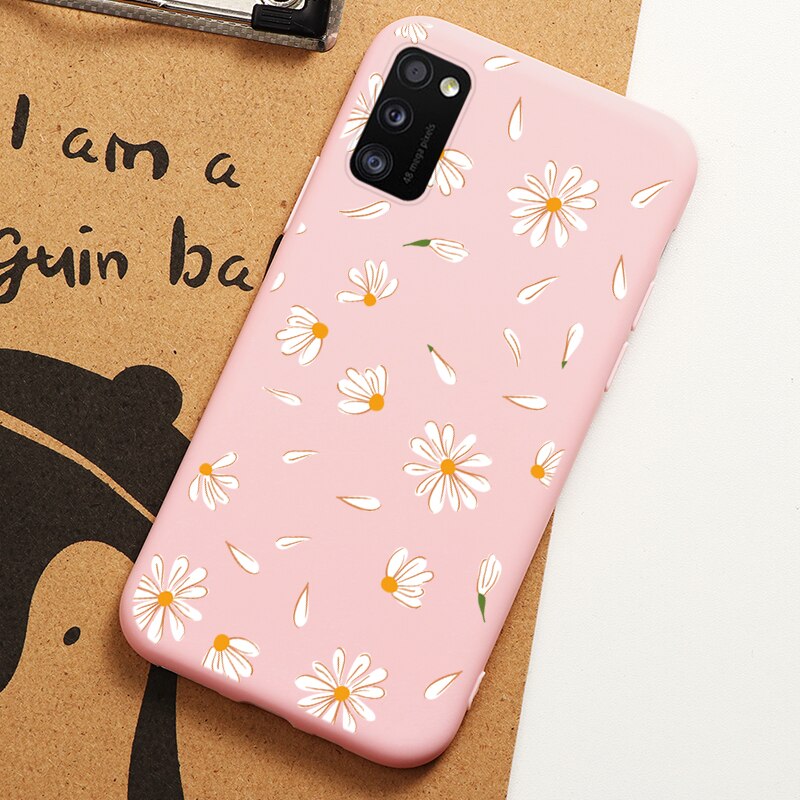 Phone Case For Samsung Galaxy A41 Cover 6.1" Flower Butterfly Soft Silicone Cases For Samsung A 41 a41 Back Cover Fundas Protect: Kfe95-juhuaban