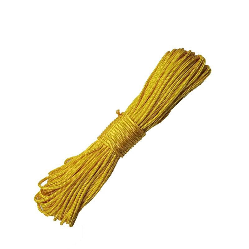 Dia 3 mm 5 10 20 30 metrów rdzeń spun linka spadochronowa smycz namiot liny dla Camping Clothesline DIY bransoletka: YELLOW / 10M