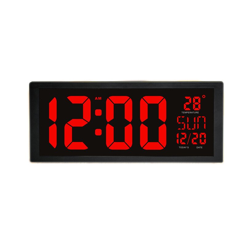 Large Screen Big Electronic Wall Clock Desktop Led Digital Calendar Clock Thermometer Daylight Saving For Kitchen Clock Mural Eu