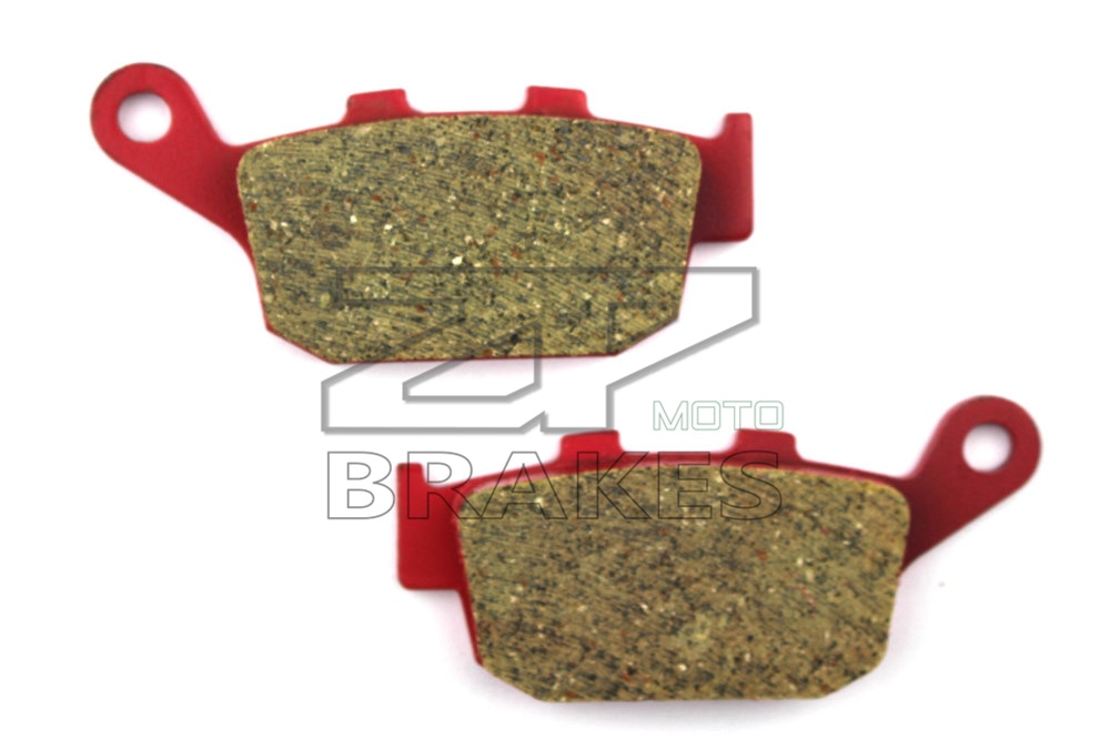 Piezas de freno para motocicleta compatible con HONDA XL 650 VY/V1/V2/V3/V4 Transalp 2000-2007, parte trasera de cerámica roja compuesta,
