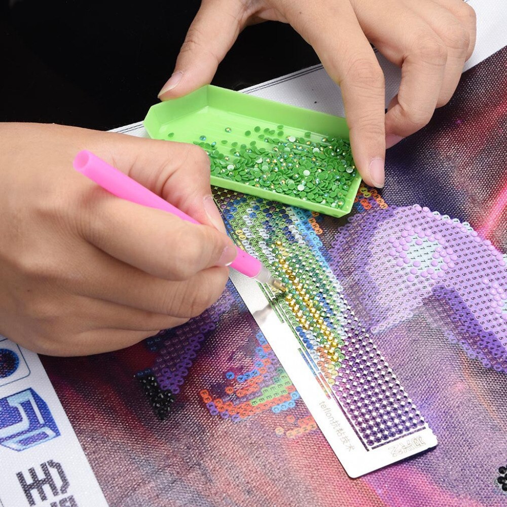 Herramienta de perforación de puntos regla de dibujo de diamante herramienta mágica de bordado de diamante regla de malla de coser hilo de coser herramienta de coser 20