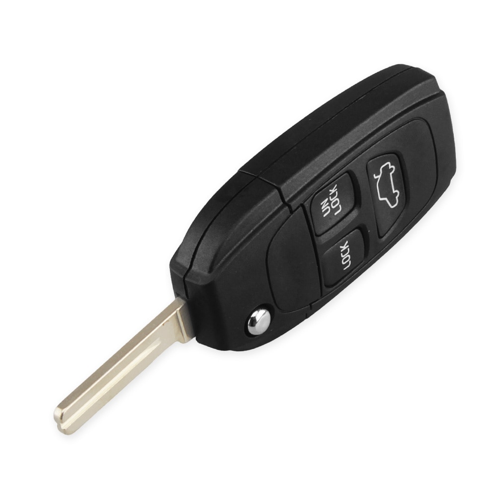 KEYYOU Replacement 5 Buttons Remote Flip Folding Key Shell For VOLVO S70 V70 C70 S40 V40 98-05 3 Buttons Car key Fob case