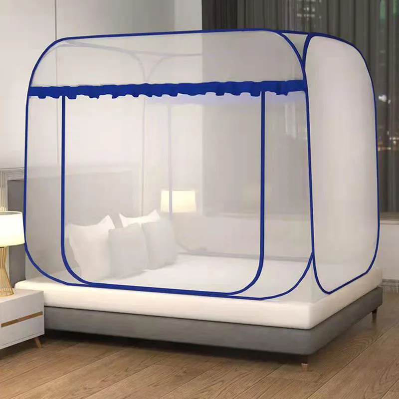 1pc Double Door Easy-Setup Portable Mosquito Net with U-Shaped Zipper -Perfect for Camping,Gardens,Patios,and Bed Protection 모기장