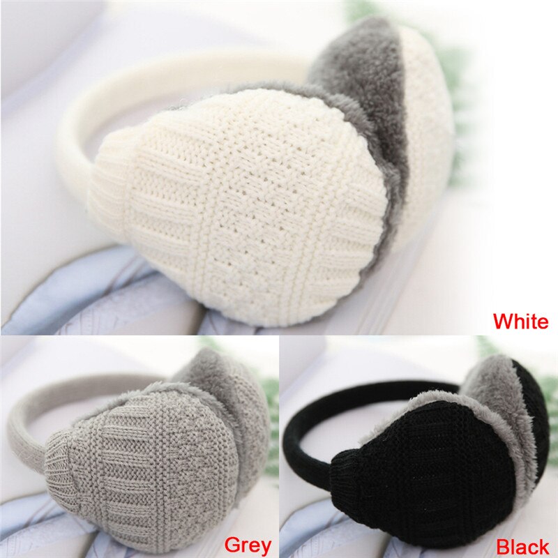 1PCS Winter Warm Knitted Earmuffs Children Ear Muffs For Boy Earmuffs For Girls Baby Ear Warmers 3 Colors