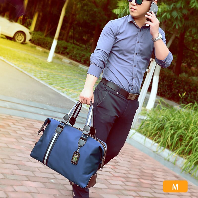 Faltbare reisetasche für herren, wasserdichtes nylon, gepäcktasche, organizer-paket, trendige business- und freizeittasche, sporttasche, schultertasche