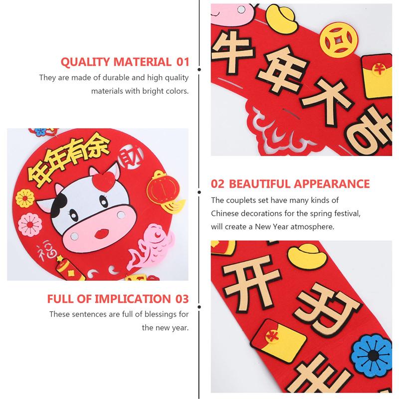 Year Chinese Couplets Chinese Style Door Banner Hanging Sign