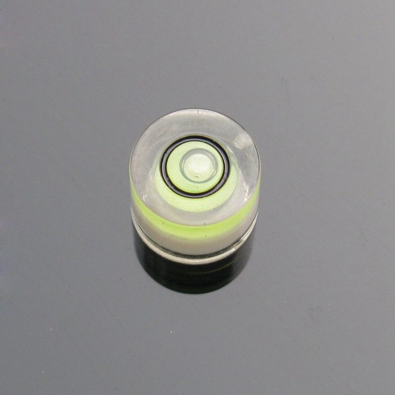 Haccury 8*5.5mm plast universell nivå cirkulär mini bubbel nivå bubbla vattenpass mätinstrument