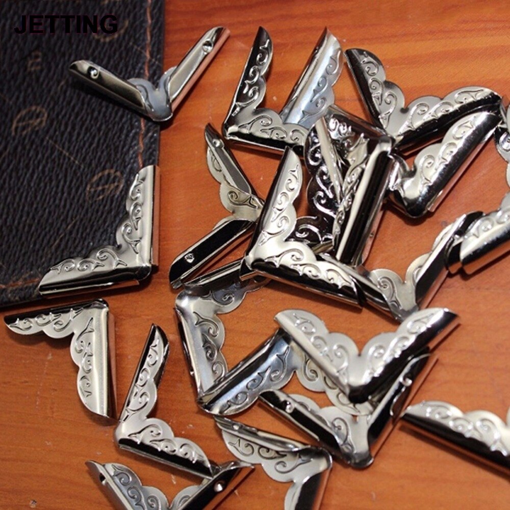 12 Uds esquinas de Metal para libros Scrapbooking álbumes esquinero para menú protectores Artesanía de Metal DIY