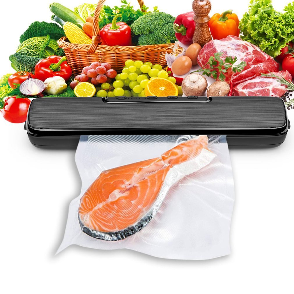 Small Food Vacuum Sealing Machine Automatic Food Sealing Machine For Food Preservation Easy To Clean Dry And Wet Food Mode