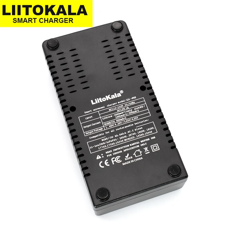 Liitokala Lii-PD2 Batterij Oplader Voor 18650 26650 21700 18350 Aa Aaa 3.7V/3.2V/1.2V Lithium Nimh Batterijen