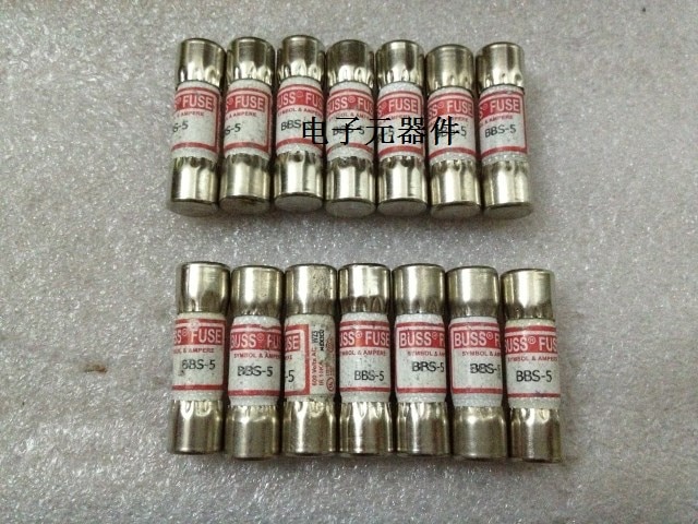 Geïmporteerde keramische zekering zekering bussmann 10 * 35mm bbs -5 5a 600v