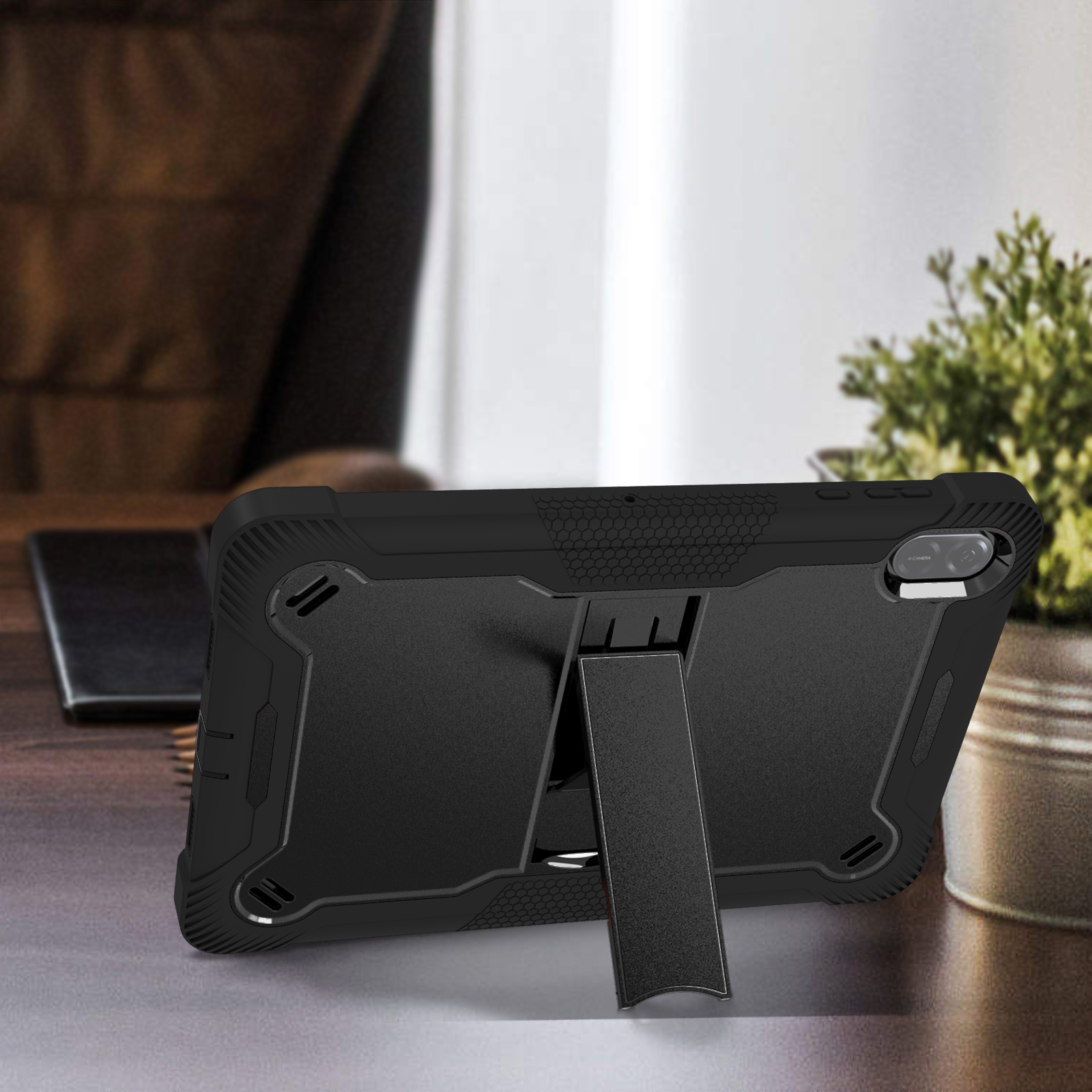 Rüstungshülle für Honor Pad X8a 2024, 11 Zoll, Modell NDL-W09, integrierter Ständer, 3-lagiger Schutz, rutschfeste Abdeckung, stoßfeste Schale