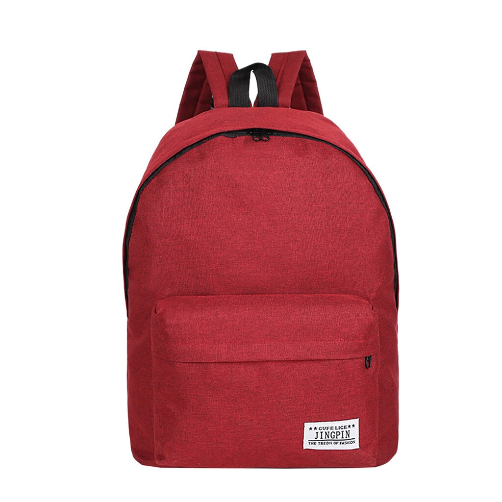 Canvas Heren Rugzak Mannelijke/Vrouwelijke School Laptop Rugzak Voor Tieners Reizen Rugzak Schooltas Rugzak Mochila Grote Capaciteit: Rood