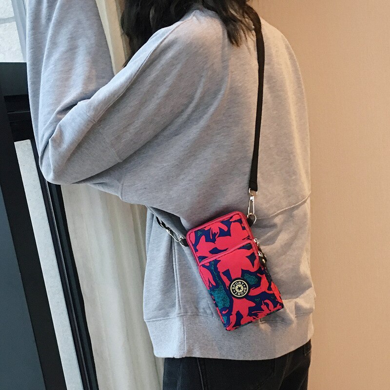 Kvinders cross-body mobiltelefon skulderrem pung pose pung mobiltelefon tasker