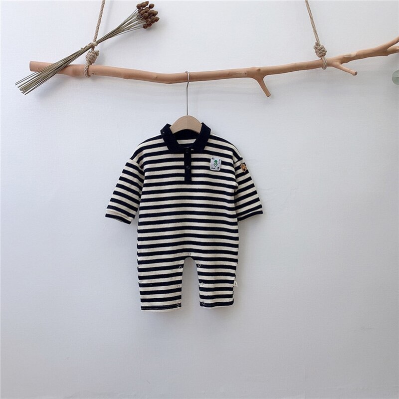 MILANCEL baby romper classical striped baby boys rompers loose style Koran baby jumpsuit