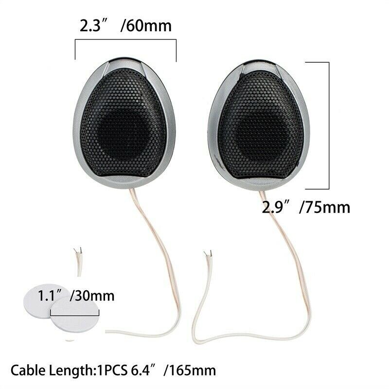 2pcs Universal Car Subwoofer 1000W Audio Automotive Super Power Loud Stereo Tweeter Dome Tweeter Speakers For BMW Golf Passat