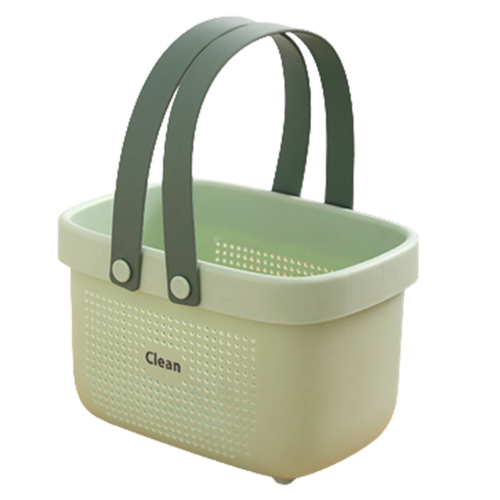 Portable Shower Caddy with Handles Storage Organizer Bin for Bathroom Toiletry Organizer For College Dorm Pantry Home Toilet: Jade green / Large