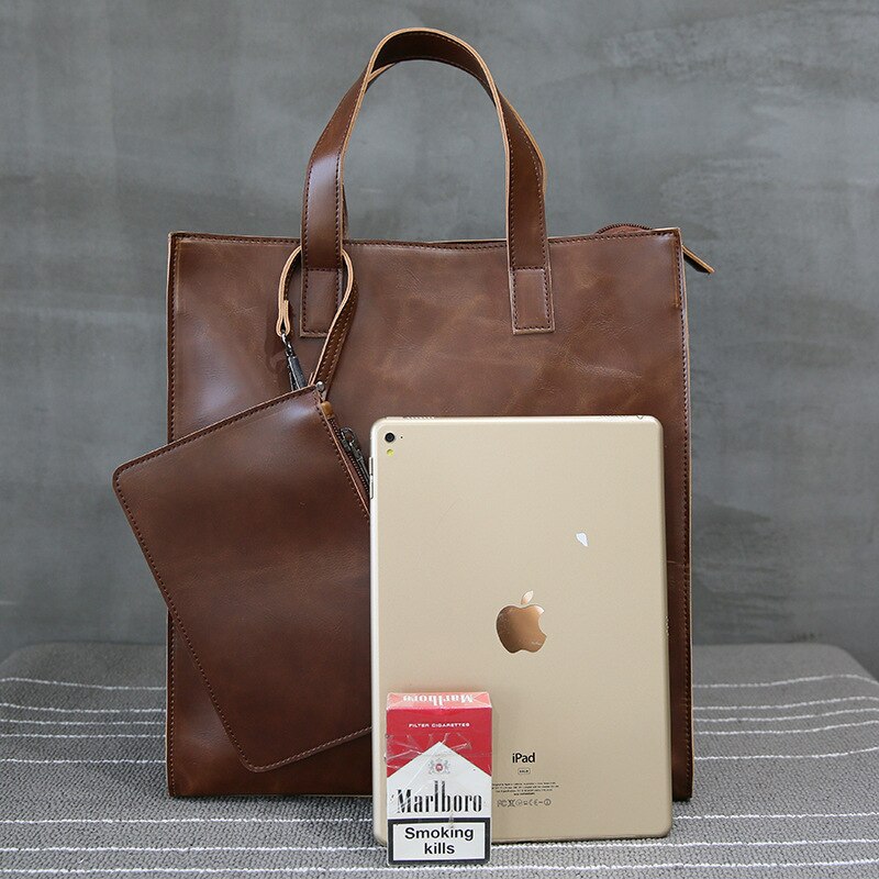 Vintage Men's Briefcase Computer Laptop Handbag Business office Vintage bag Casual computer laptop Bag bag