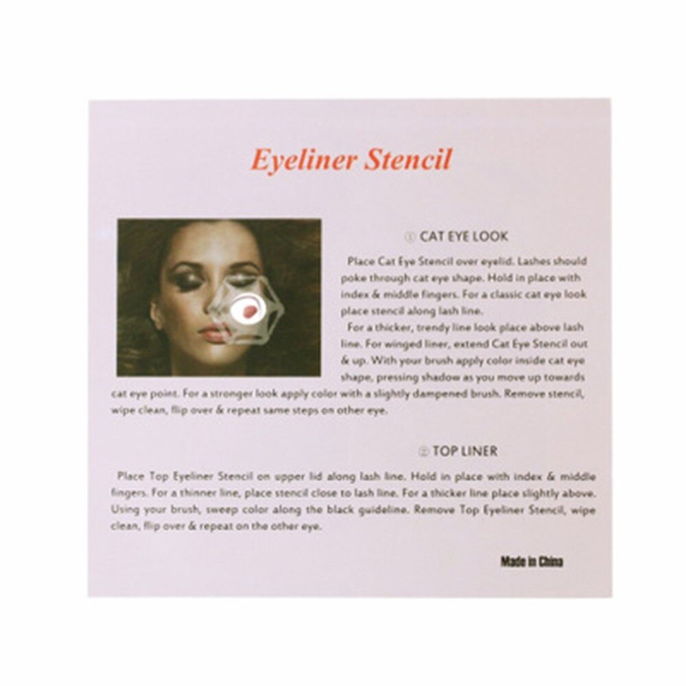 10x cat eye makeup skabelon eyeliner stencil top bund smokey & cat eye liner skabelon makeup værktøj