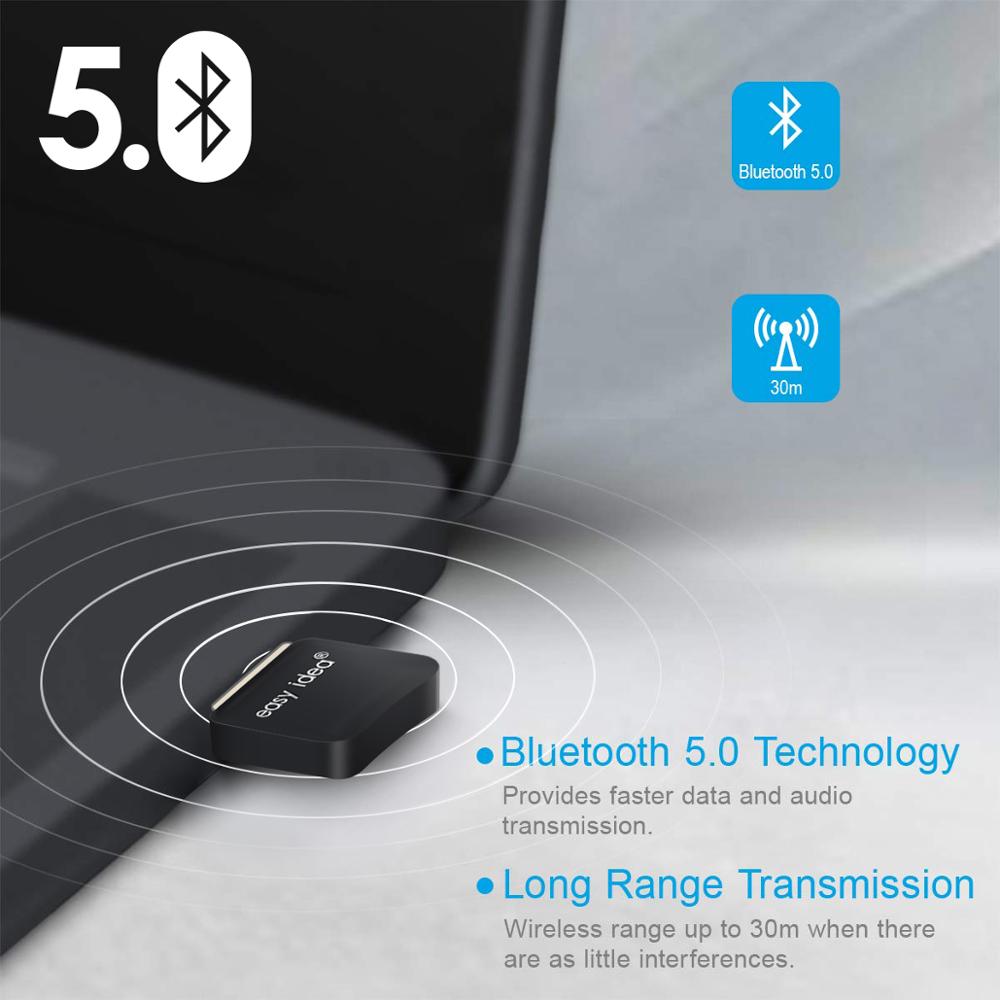 USB Bluetooth 5.0 adapter Bluetooth wtyczka Bluetooth nadajnik Bluetooth CSR 4.0 odbiornik muzyki audio robić komputera PC laptop