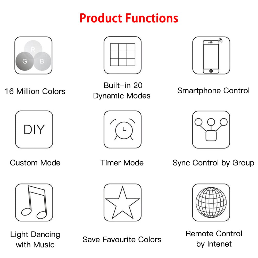 WiFi Smartphone APP Control DC5-28V (Magie home) unterstützung Android/IOS System RGB 5050 LED Streifen Licht Alexa Google Hause
