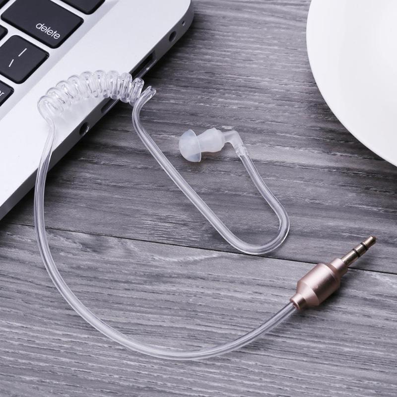 Alloyseed Mono 3.5Mm Wired Oortelefoon Air Tube Anti-Straling In Ear Stereo Oortelefoon Alleen Voor Luisteren Voor MP3 smartphones