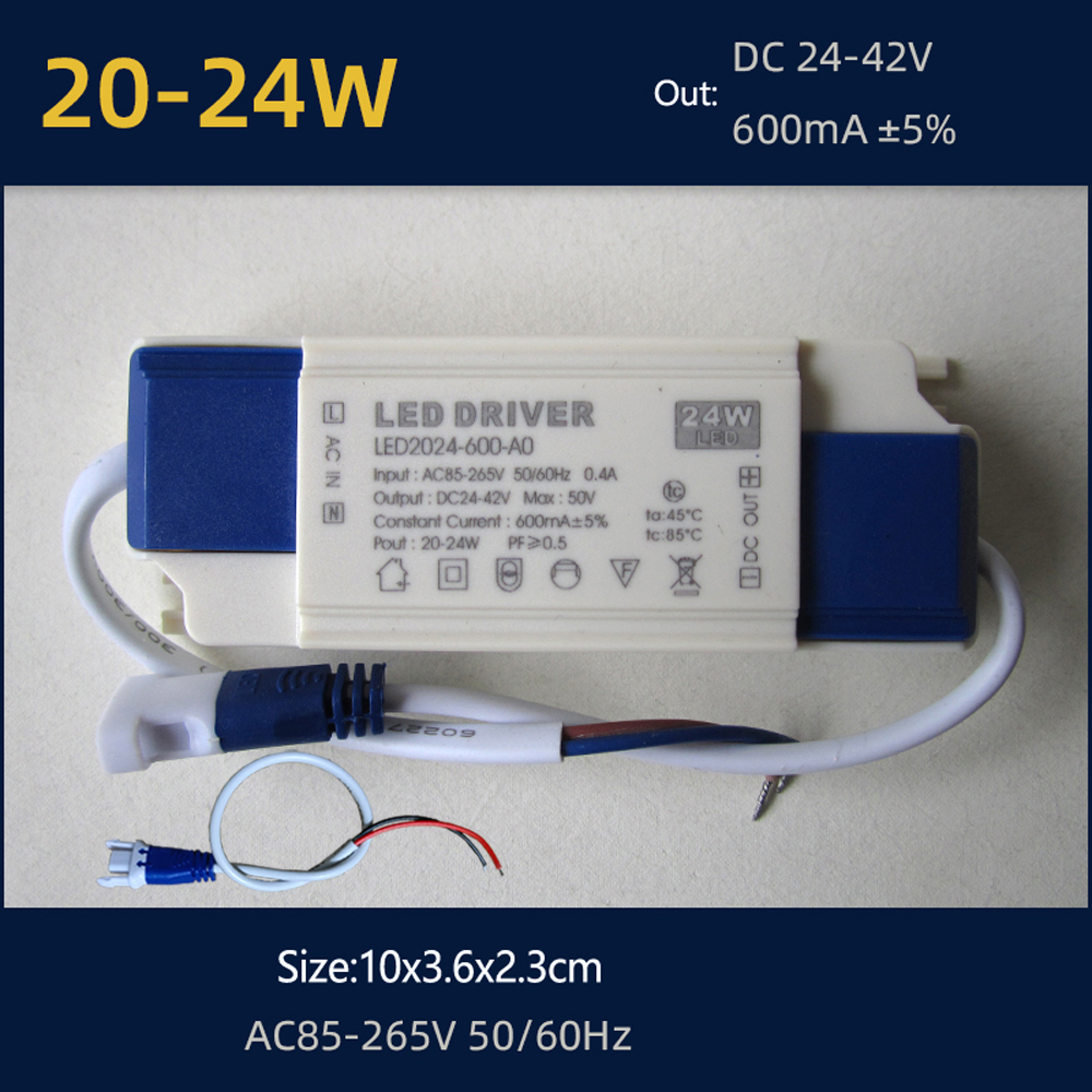 110V 220V 30W 36W 40W 50W LED Driver DC24-42V 700mA 750mA 900mA 1050mA 1200mA 1500mA Flicker Free Power Supply External Lighting: Orange