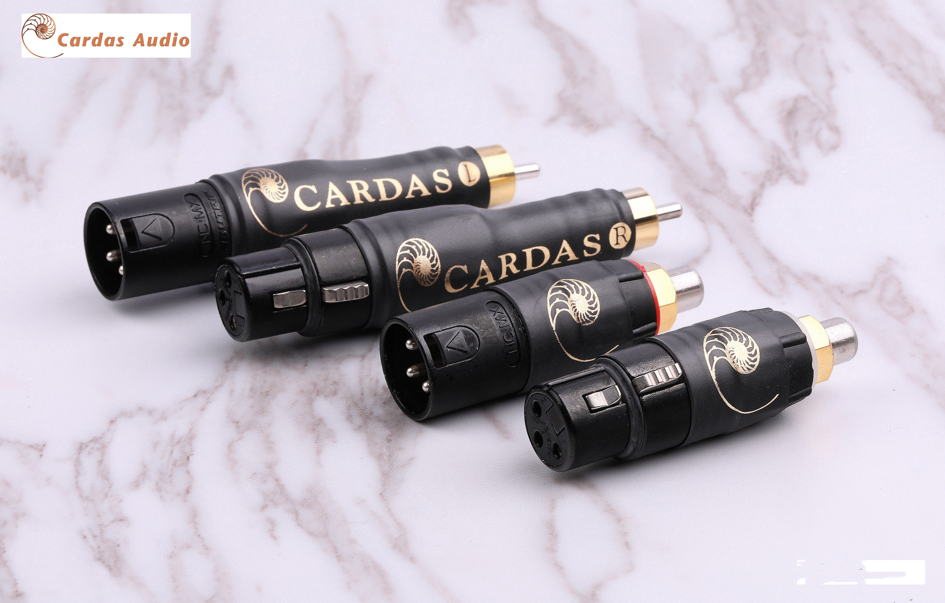 Cardas-adaptador de enchufe hembra a hembra, conector de Audio HIFI XLR macho a RCA macho,
