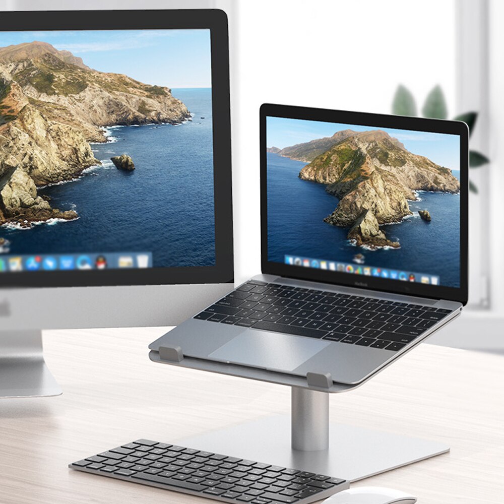 Laptop Stand Aluminium Legering Koeling Computer Standhouder Lift En Draai Verstelbare Sterke Stabiliteit Voor 11-17 Inch laptop